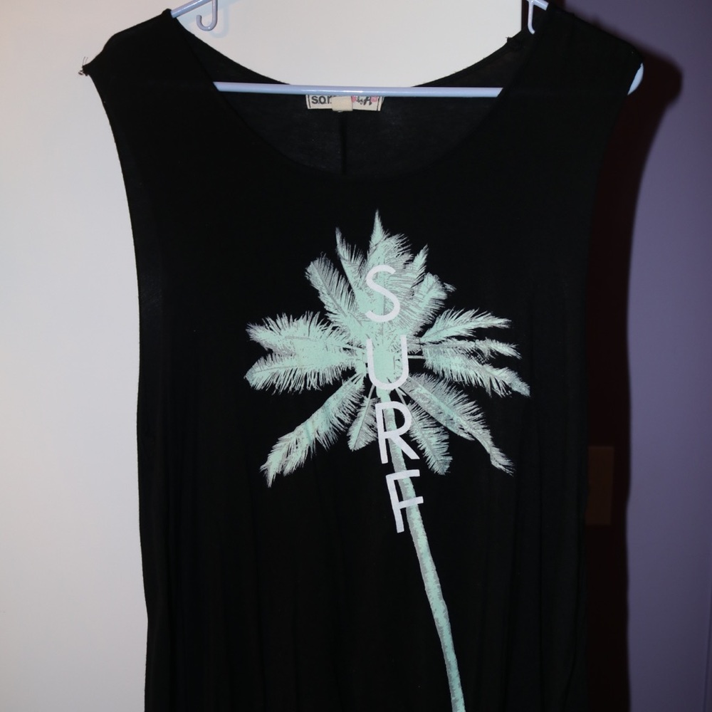 Black tank top